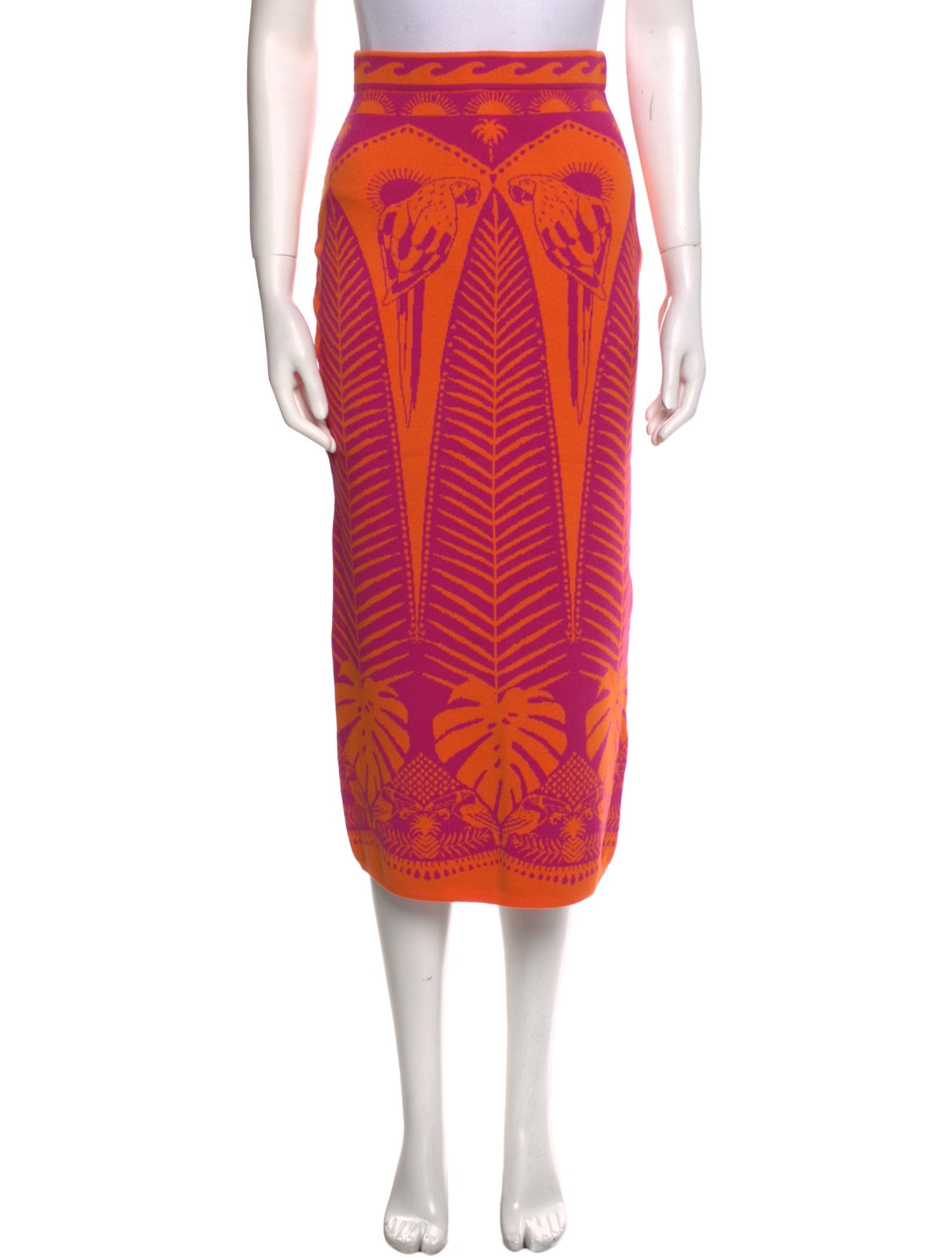 Farm Rio Printed Midi Length Skirt