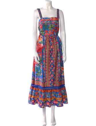 Farm Rio Printed Long Dress