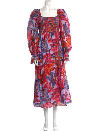 Farm Rio Printed Long Dress