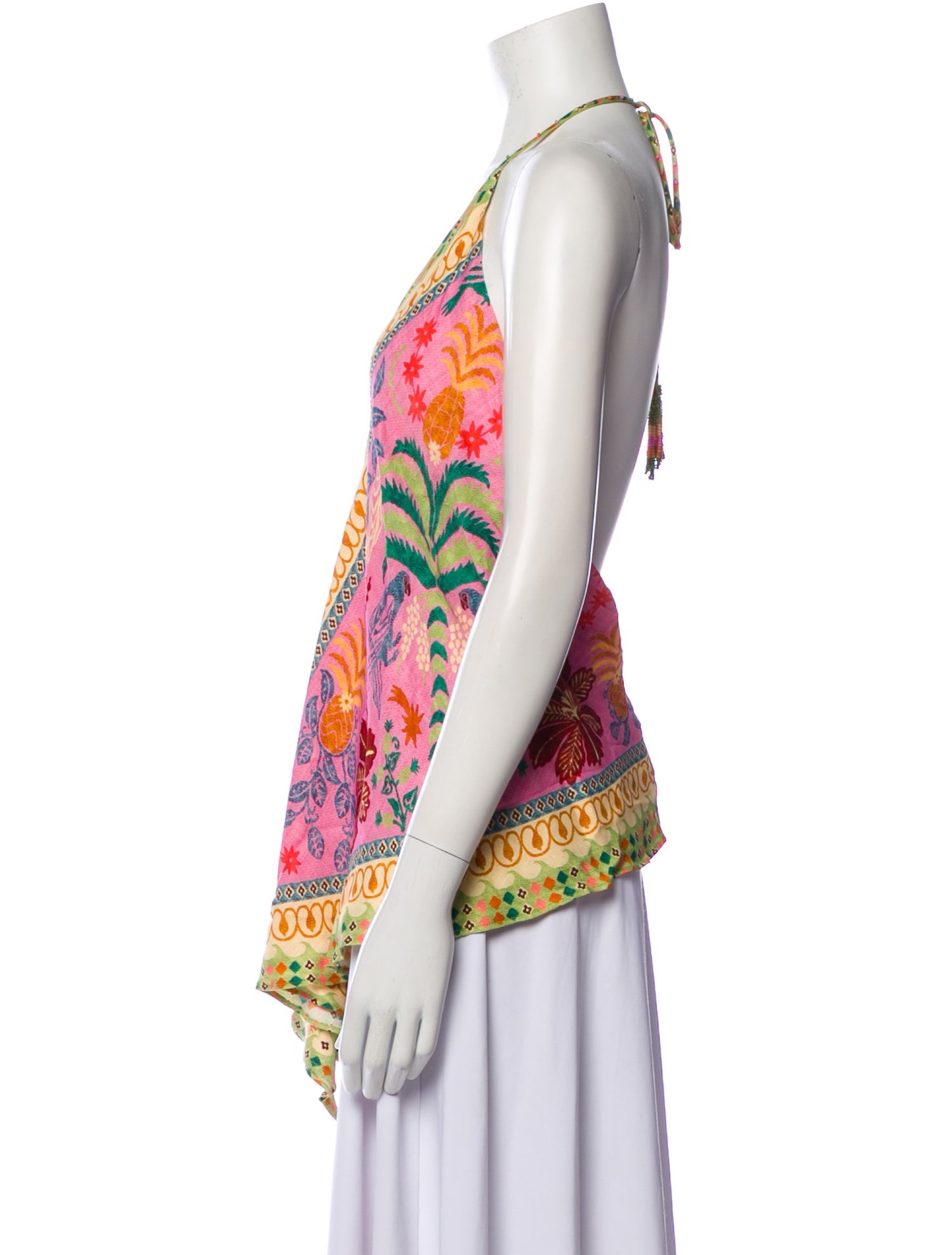 Farm Rio Printed Halterneck Blouse w/ Tags