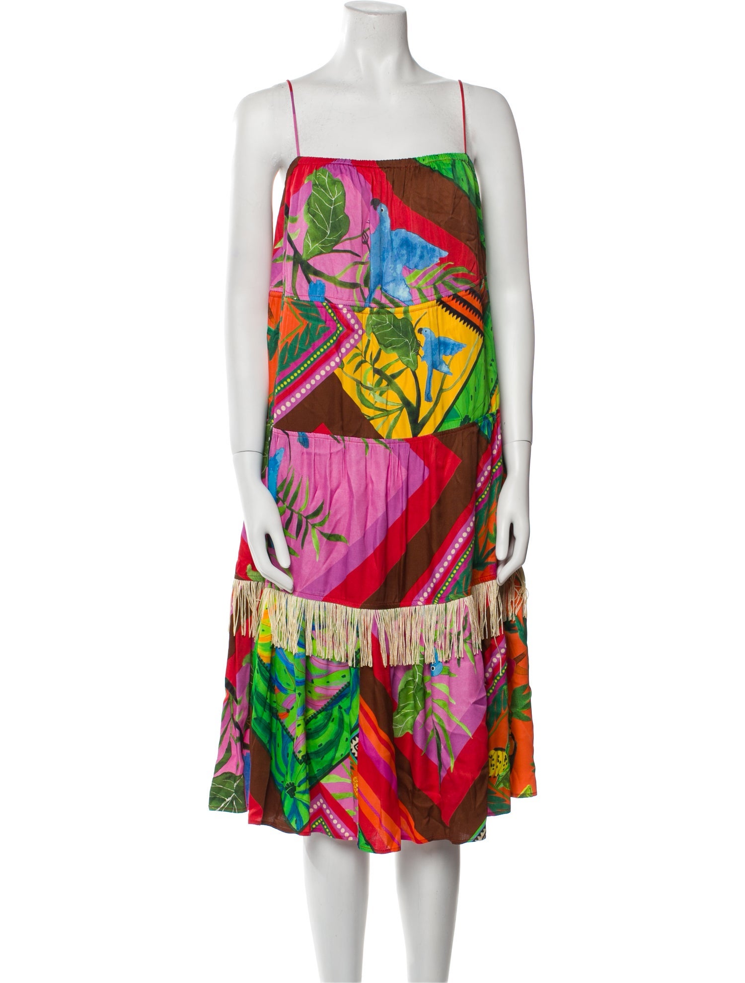Farm Rio Printed Midi Length Dress