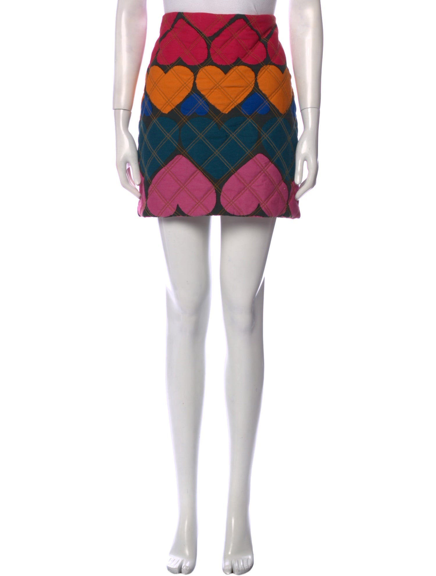 Farm Rio Plaid Print Mini Skirt