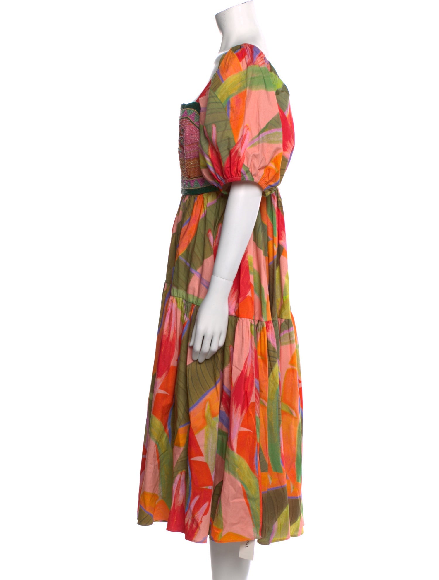 Farm Rio Printed Midi Length Dress