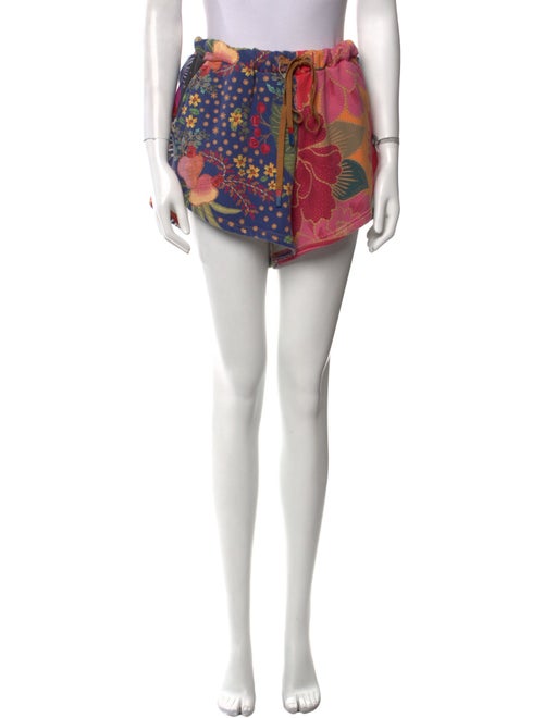 Farm Rio Floral Print Mini Shorts