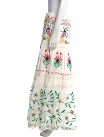 Farm Rio Floral Print Long Skirt