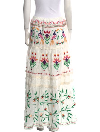 Farm Rio Floral Print Long Skirt
