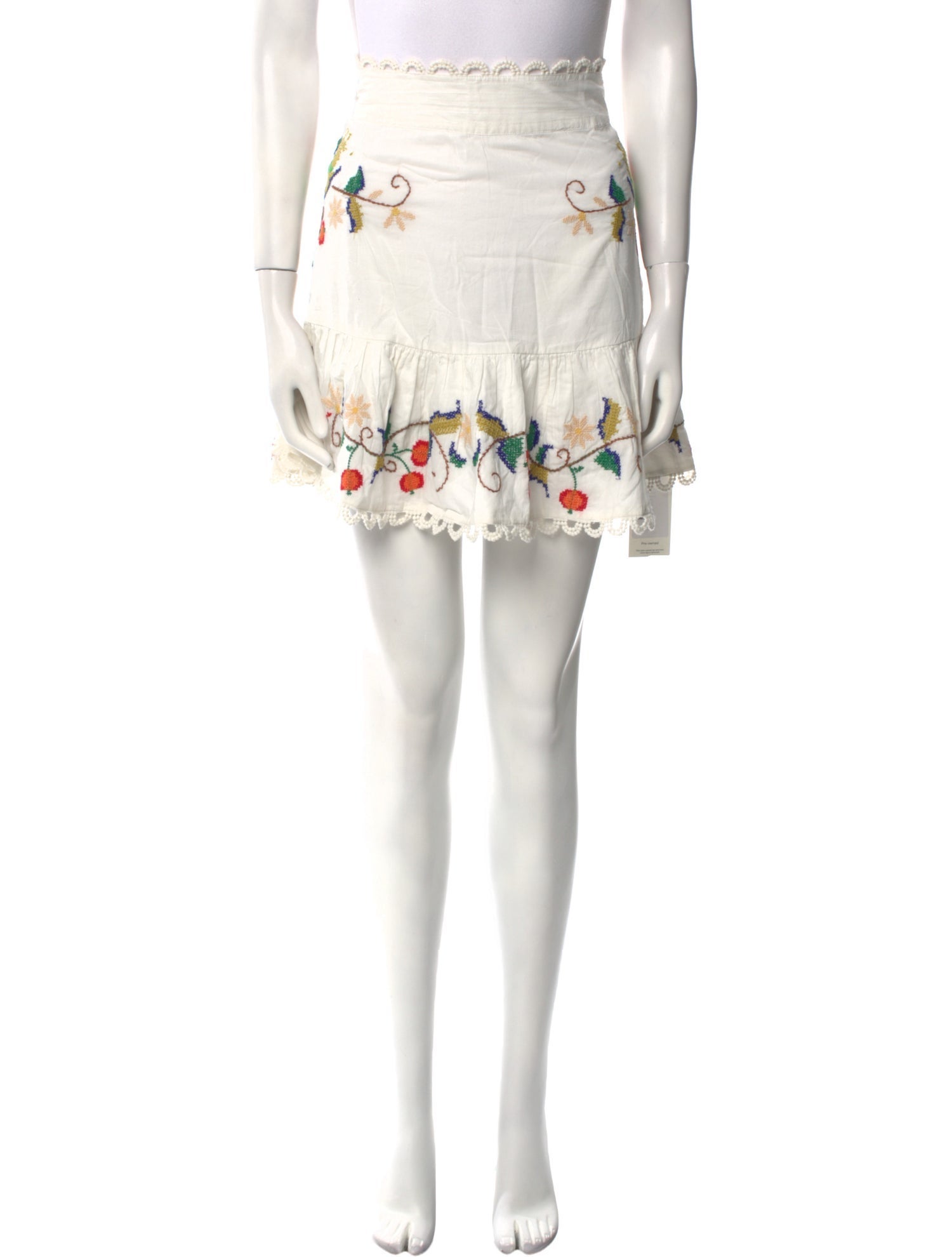 Farm Rio Lace Pattern Mini Skirt