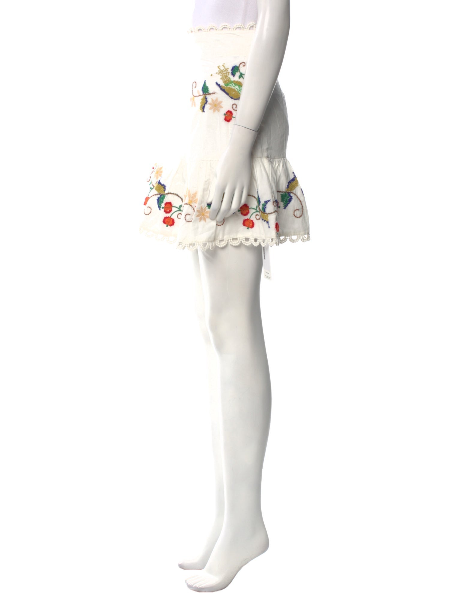 Farm Rio Lace Pattern Mini Skirt