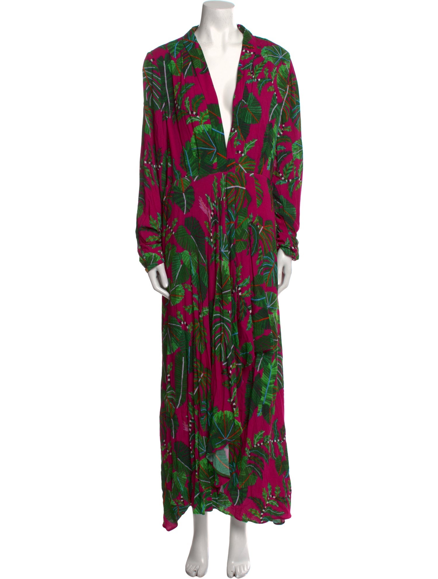 Farm Rio Floral Print Long Dress w/ Tags