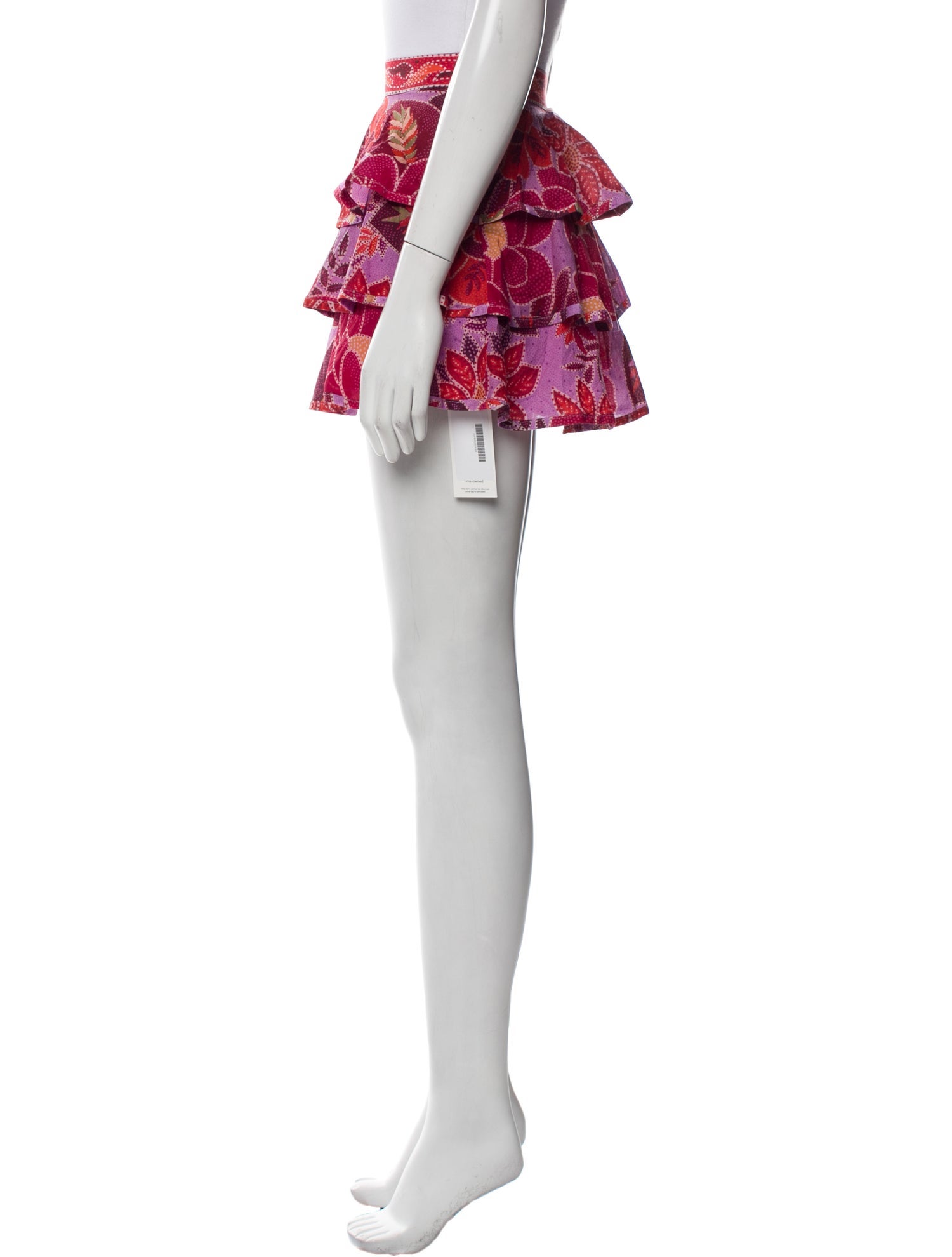 Farm Rio Floral Print Mini Skirt