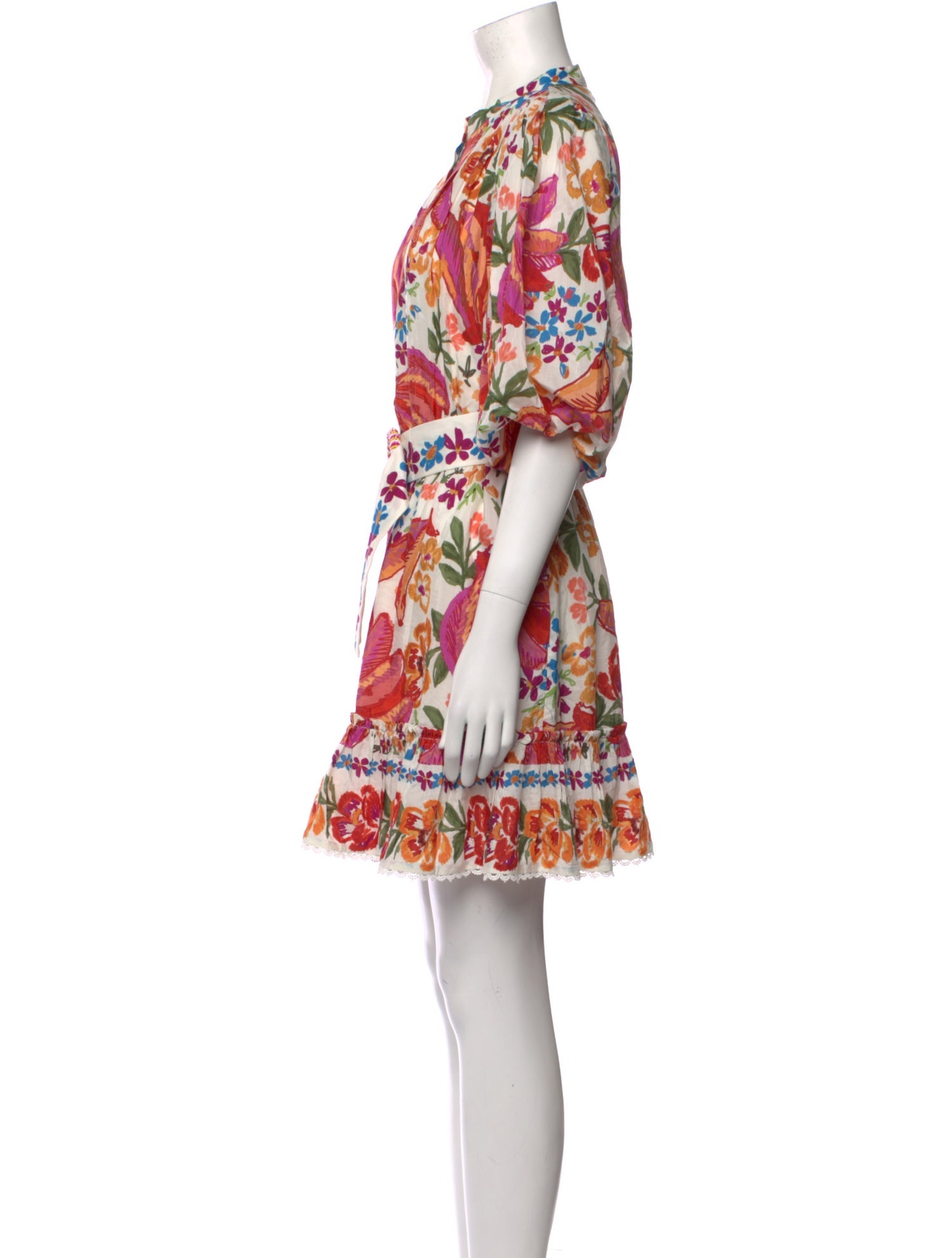 Farm Rio Floral Print Mini Dress