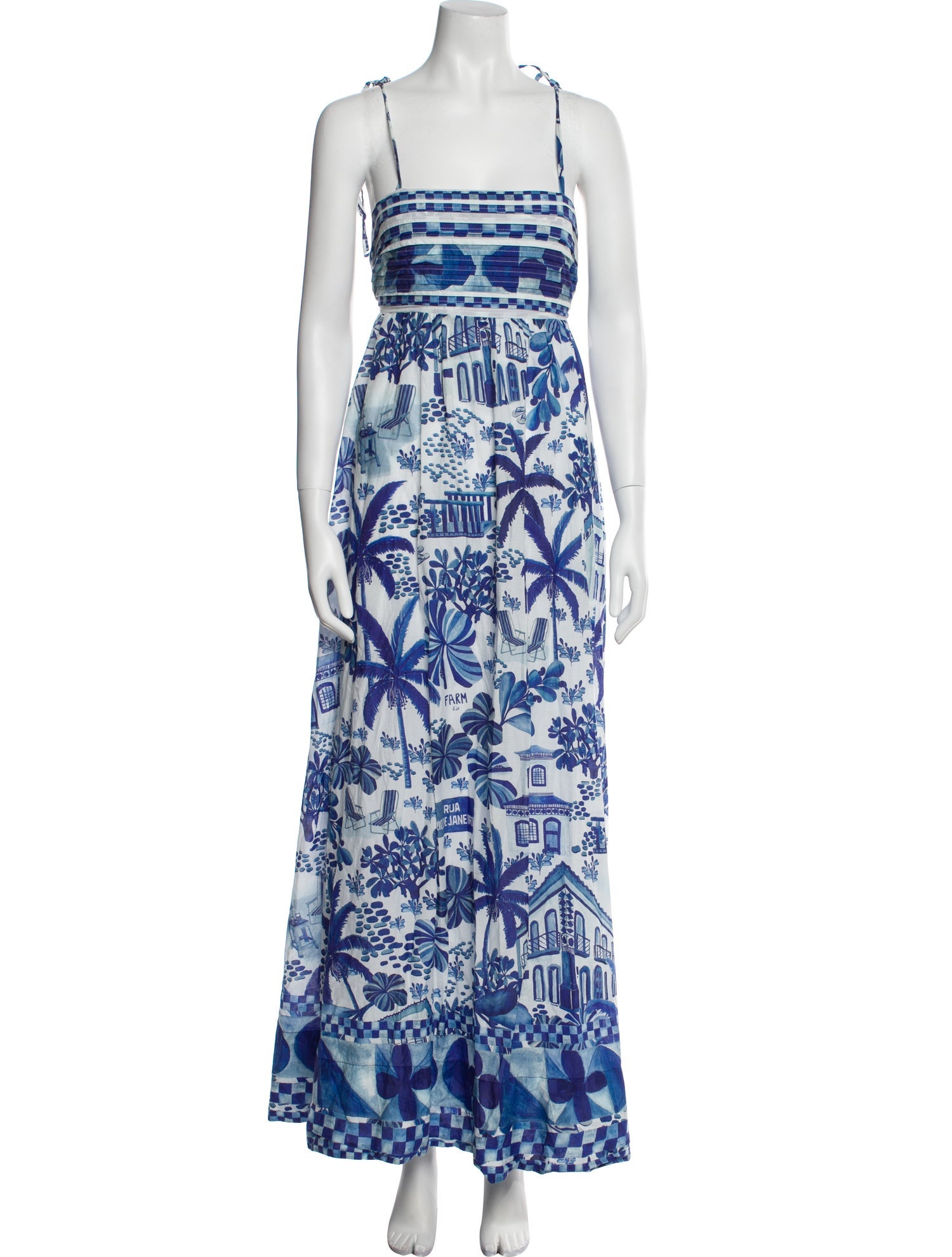 Farm Rio Printed Long Dress