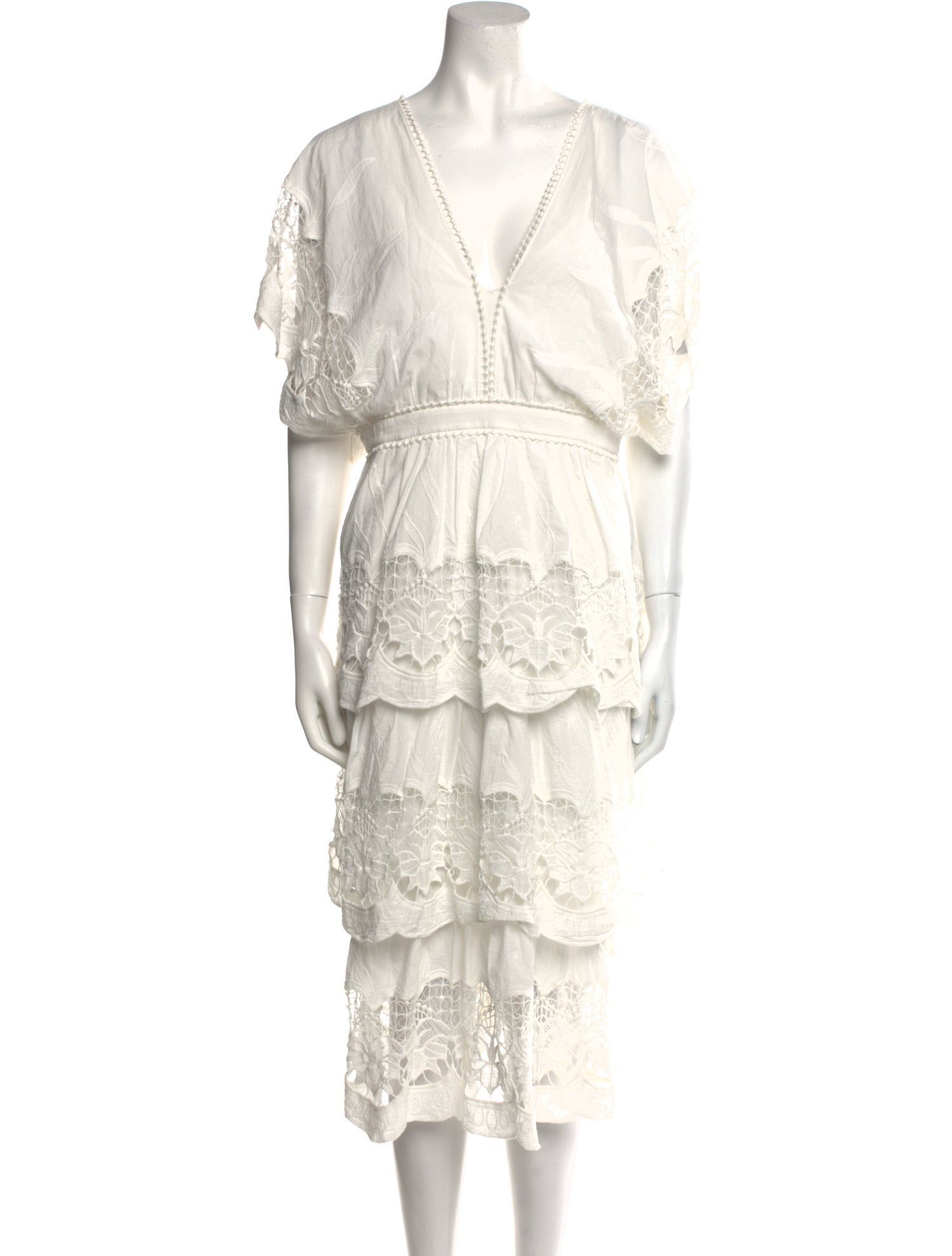 Farm Rio V-Neck Midi Length Dress