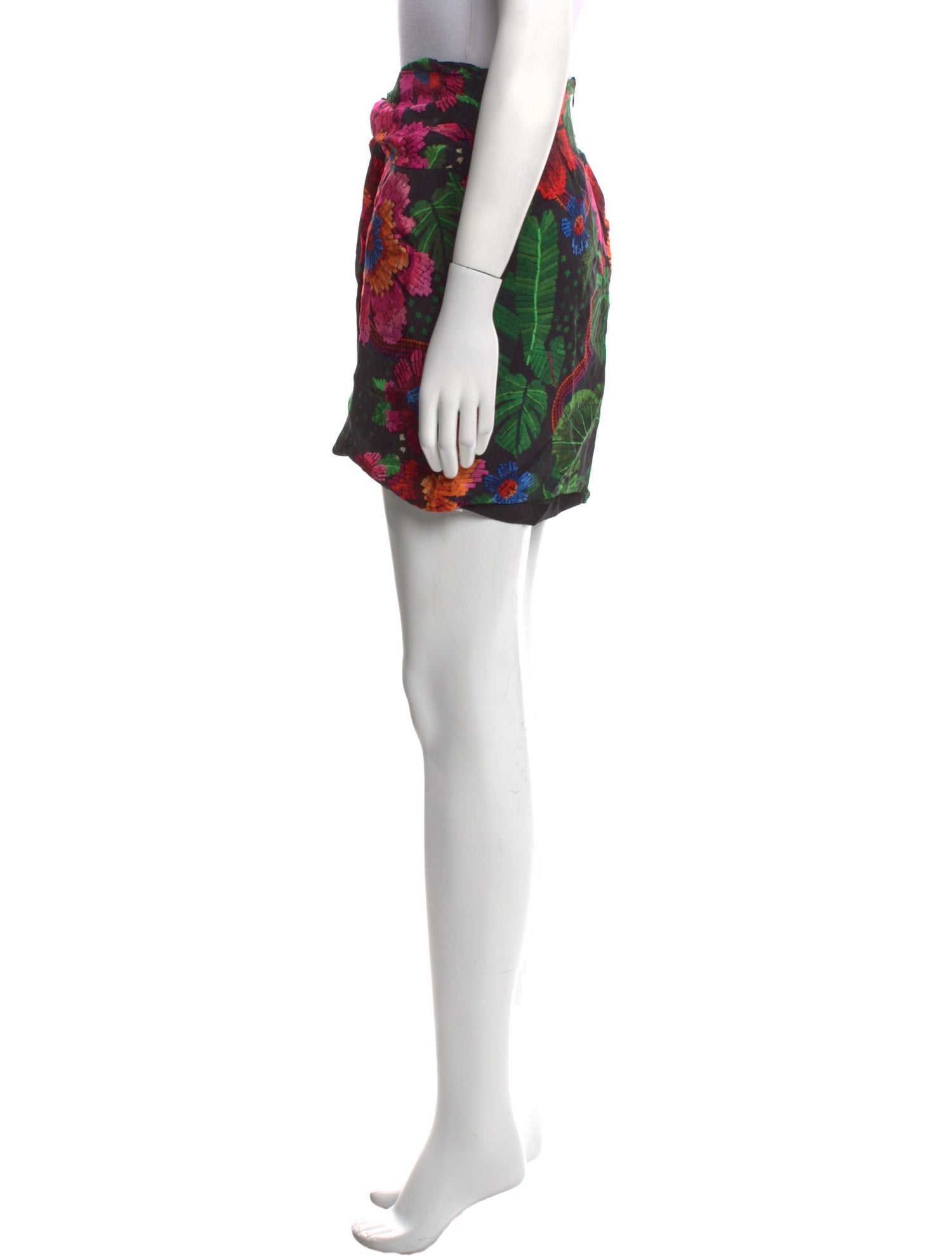 Farm Rio Floral Print Mini Skirt