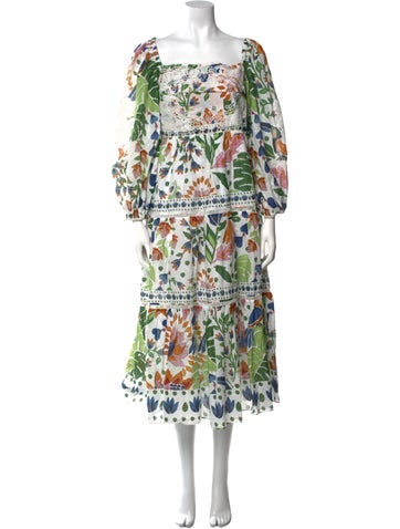 Farm Rio Dresses Floral Print Long Dress XS