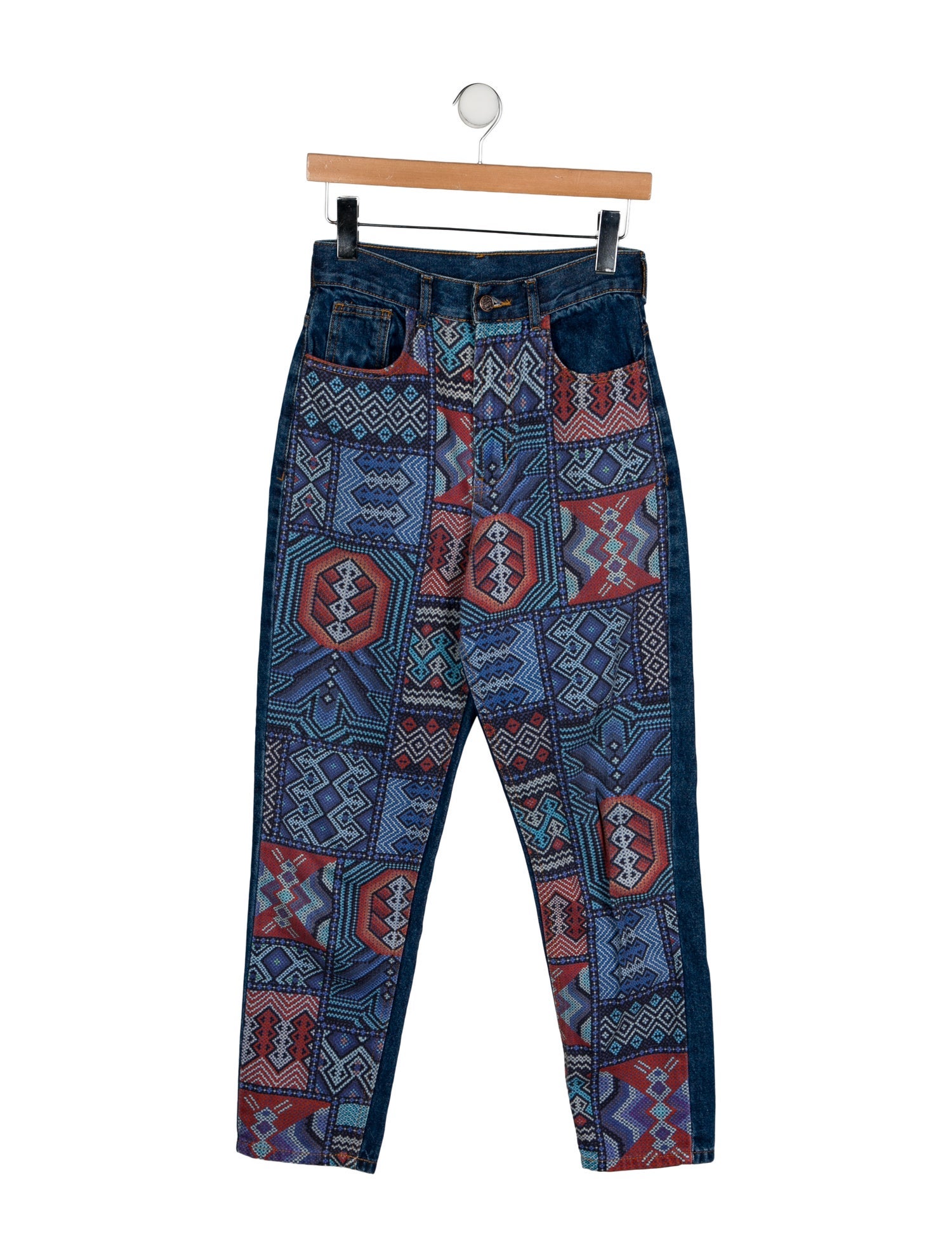 Farm Rio High-Rise Straight Leg Jeans