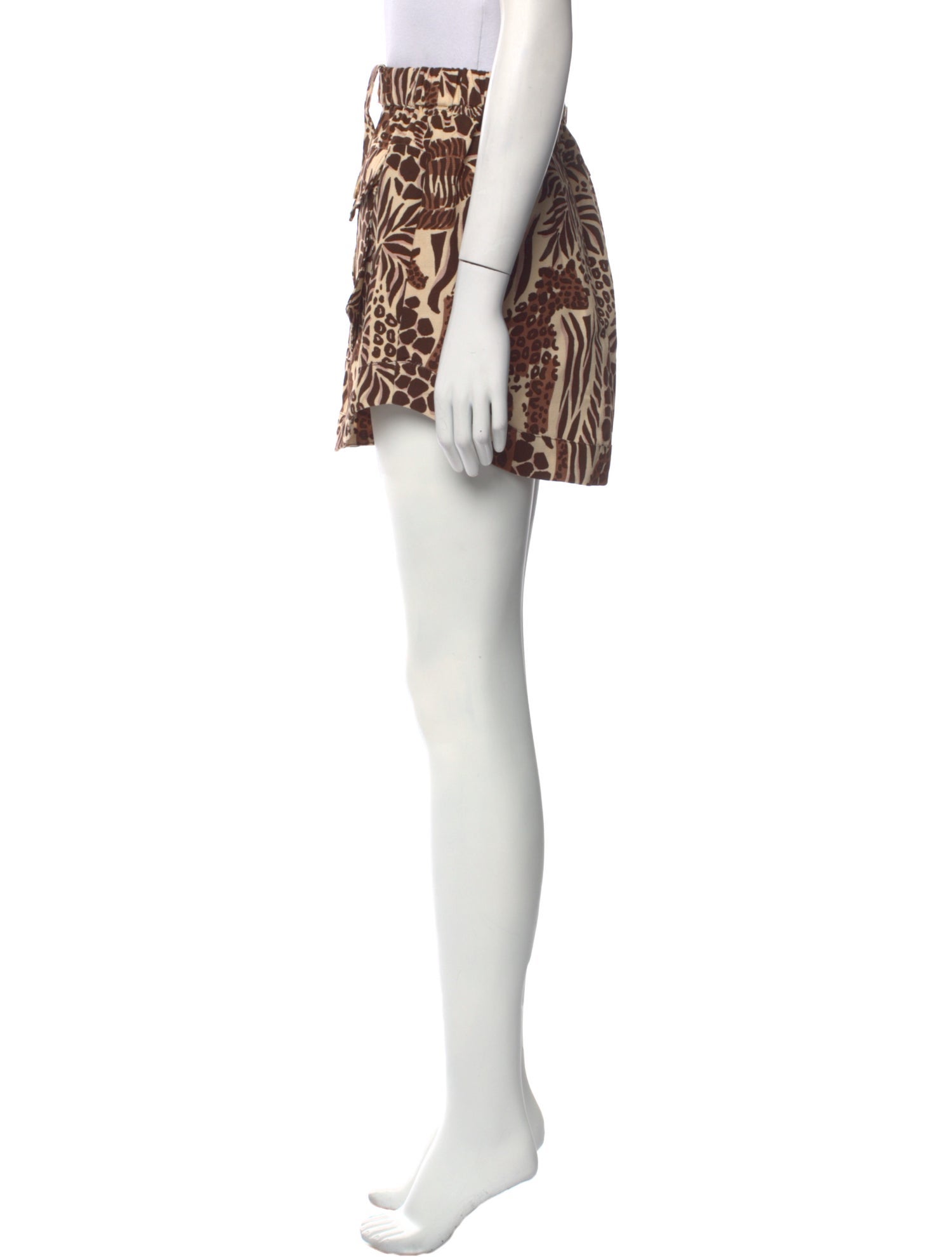 Farm Rio Animal Print Mini Shorts