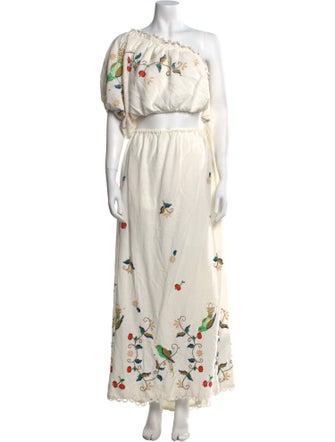 Farm Rio Linen Long Dress