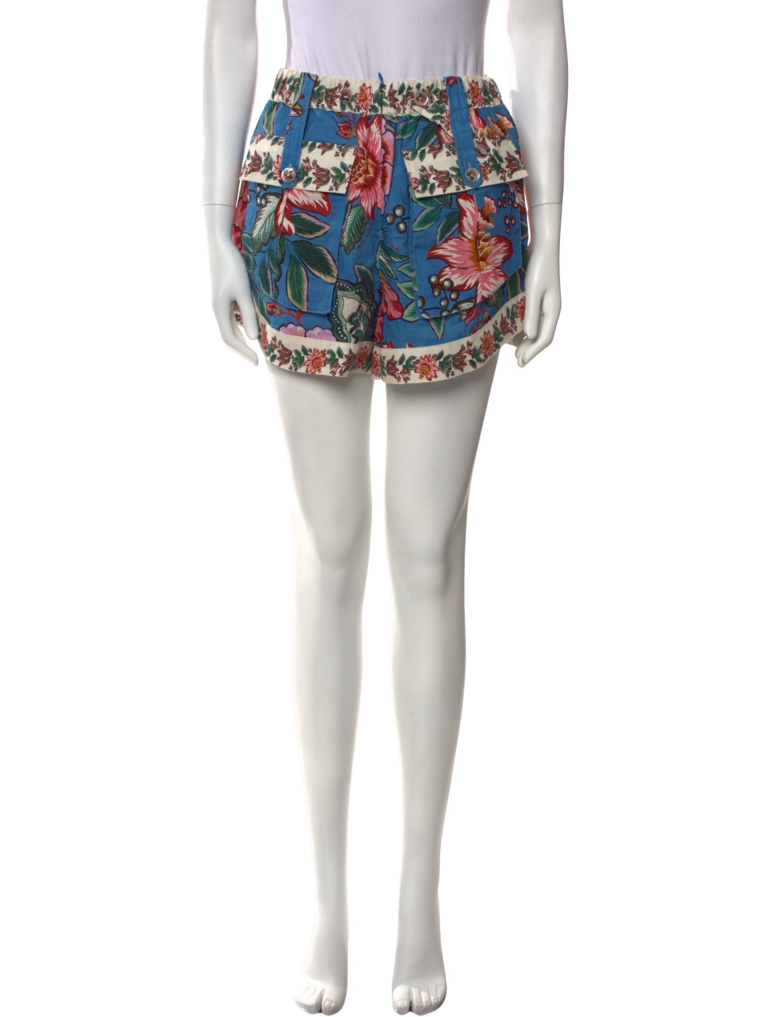 Farm Rio Linen Mini Shorts