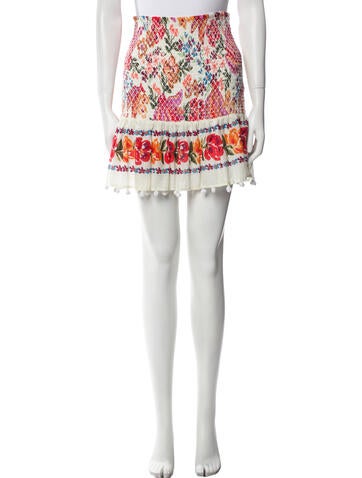 Farm Rio Tops Printed Strapless Tunic S