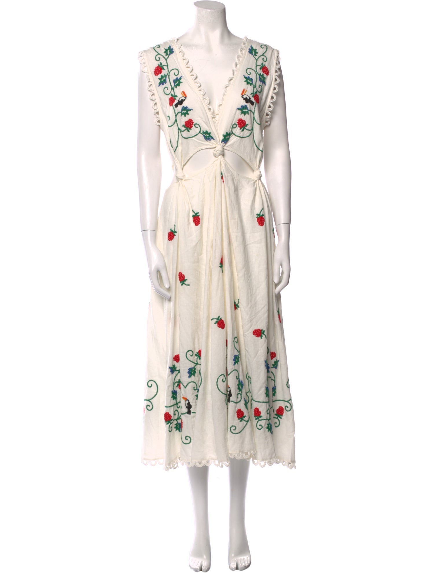 Farm Rio Floral Print Long Dress