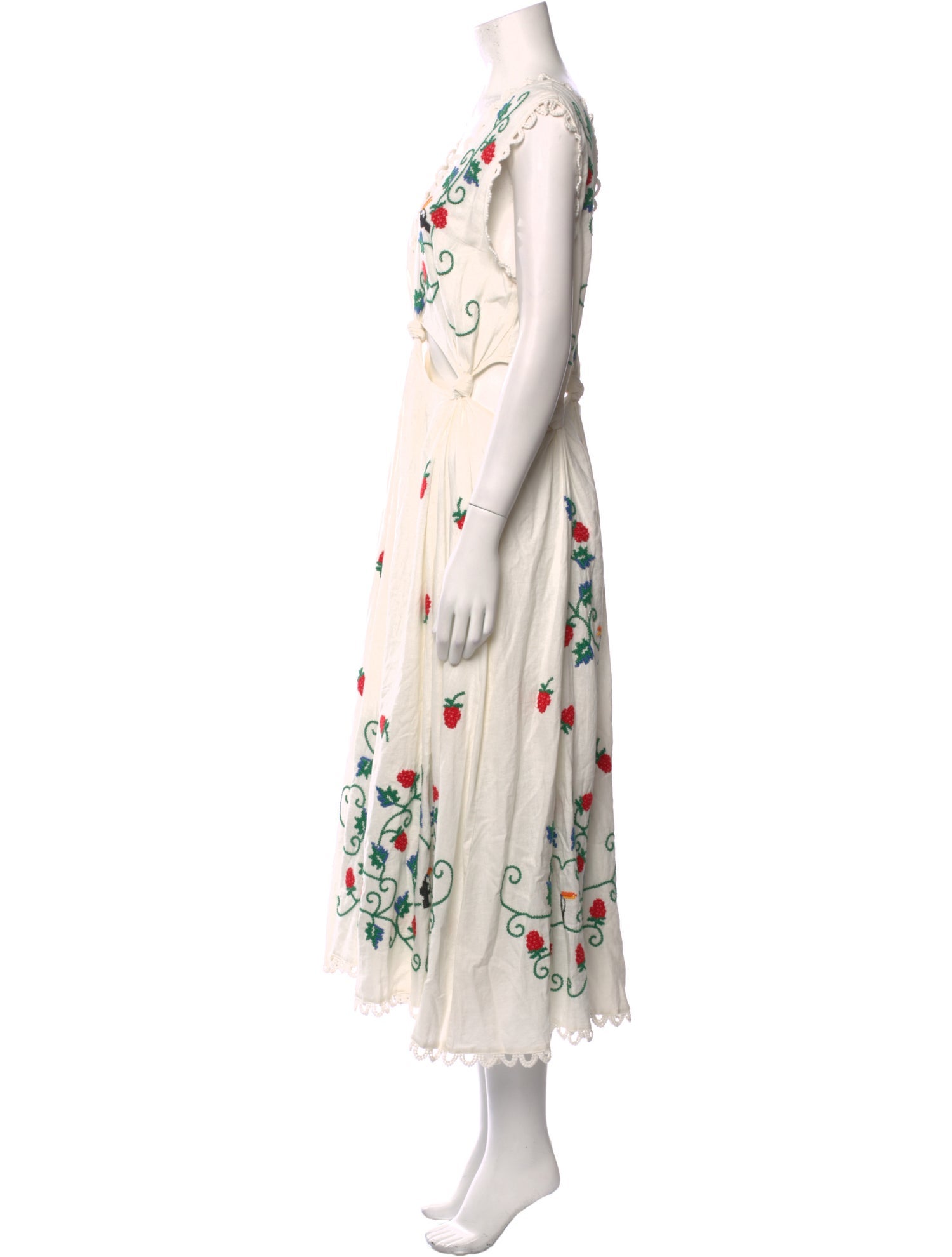 Farm Rio Floral Print Long Dress
