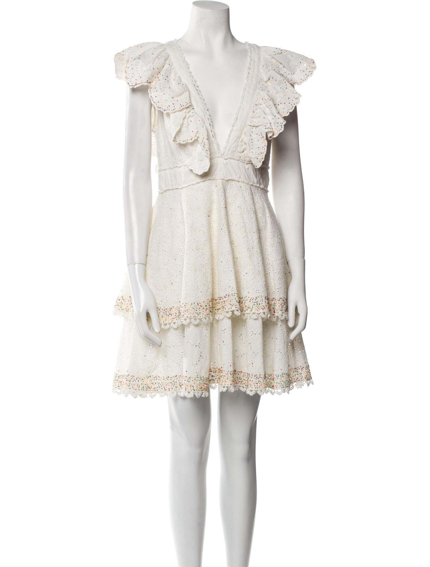 Farm Rio V-Neck Mini Dress