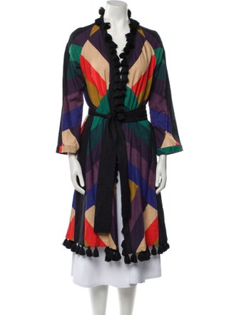 Farm Rio Linen Printed Robe