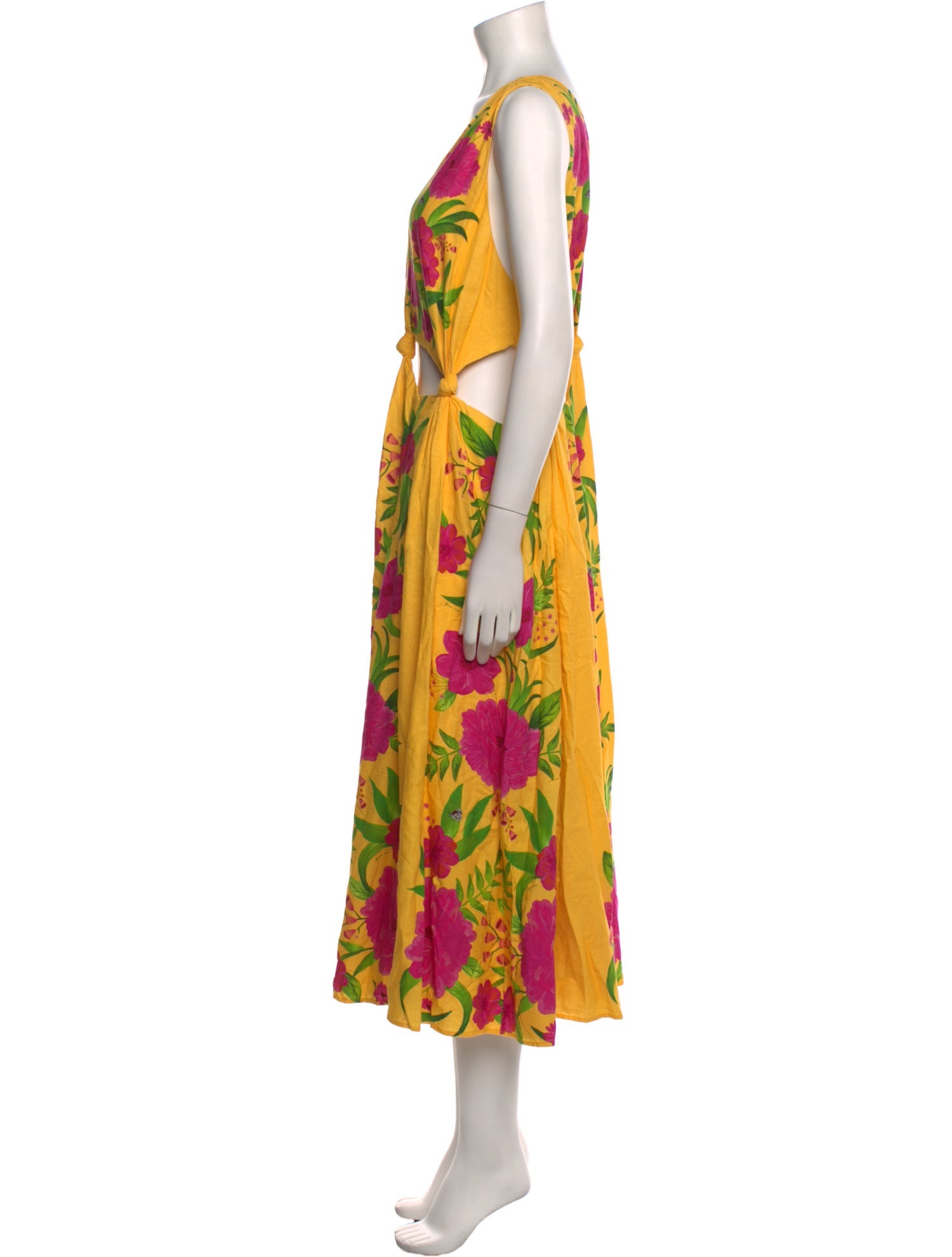 Farm Rio Floral Print Long Dress