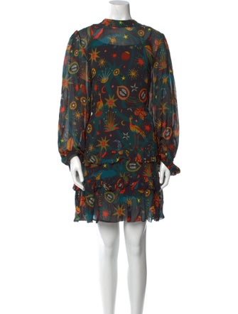 Farm Rio Floral Print Knee-Length Dress w/ Tags