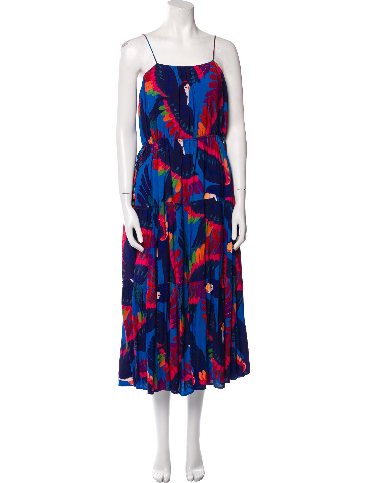 Farm Rio Floral Print Long Dress