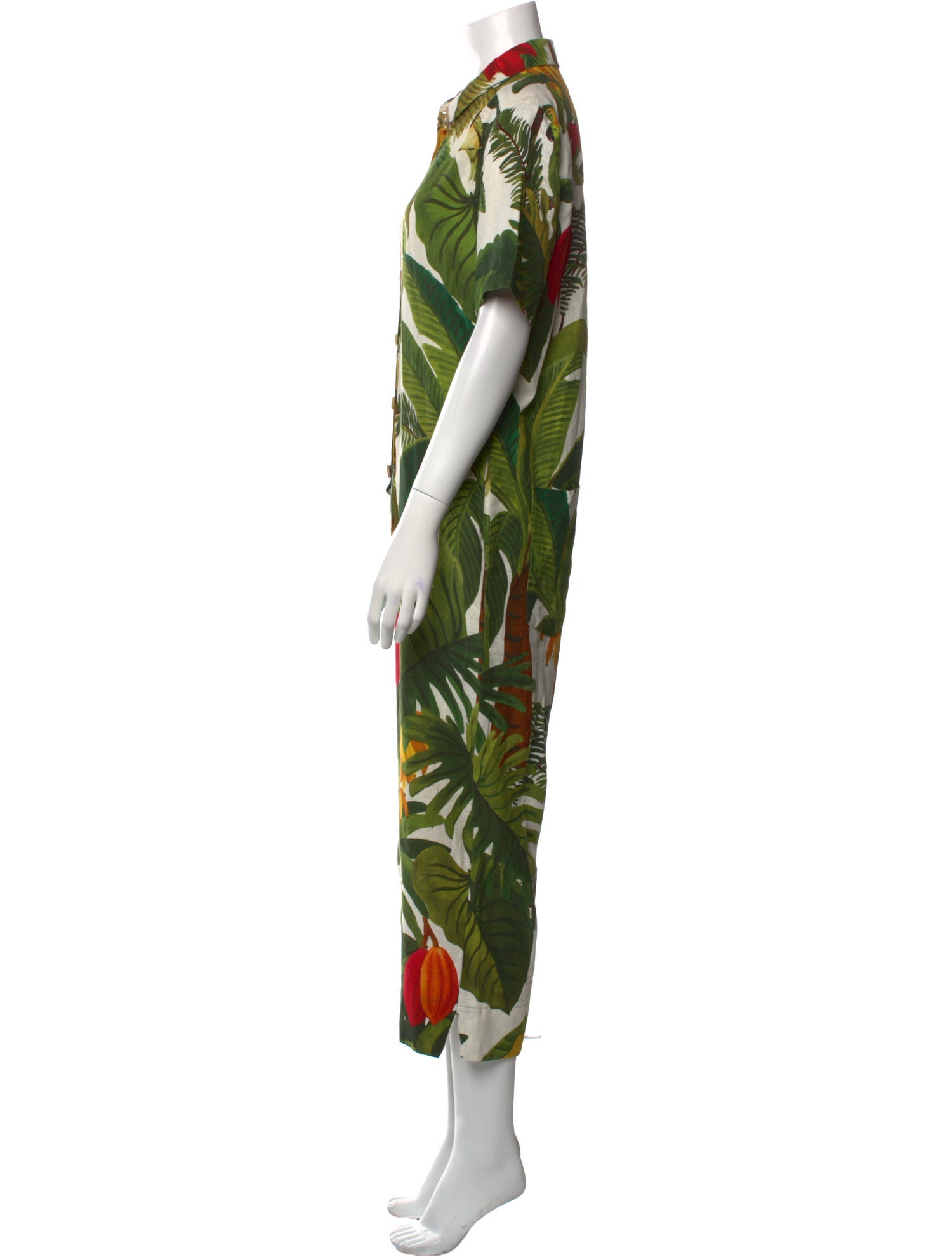 Farm Rio Linen Printed Jumpsuit