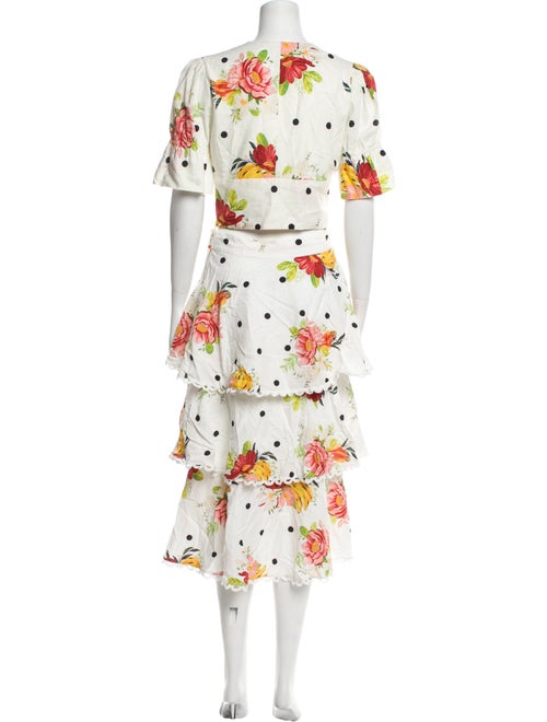 Farm Rio Linen Patterned Skirt Set