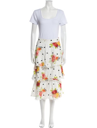 Farm Rio Linen Patterned Skirt Set