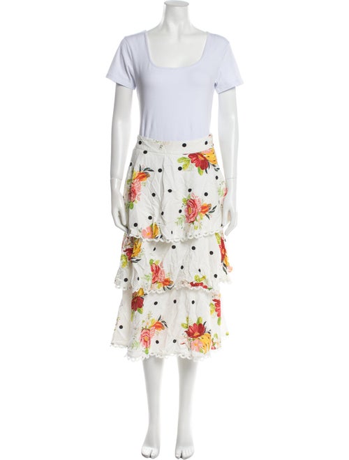 Farm Rio Linen Patterned Skirt Set