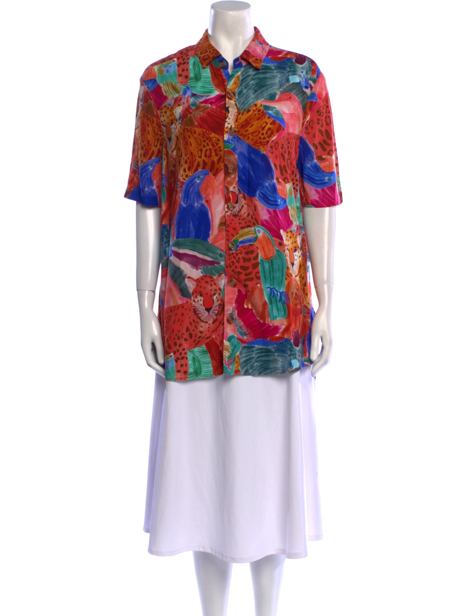 Farm Rio Printed Short Sleeve Tunic