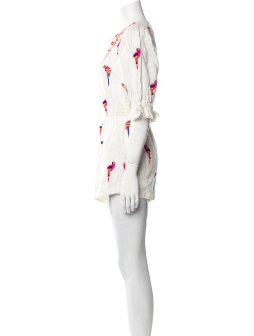 Farm Rio Linen Patterned Romper