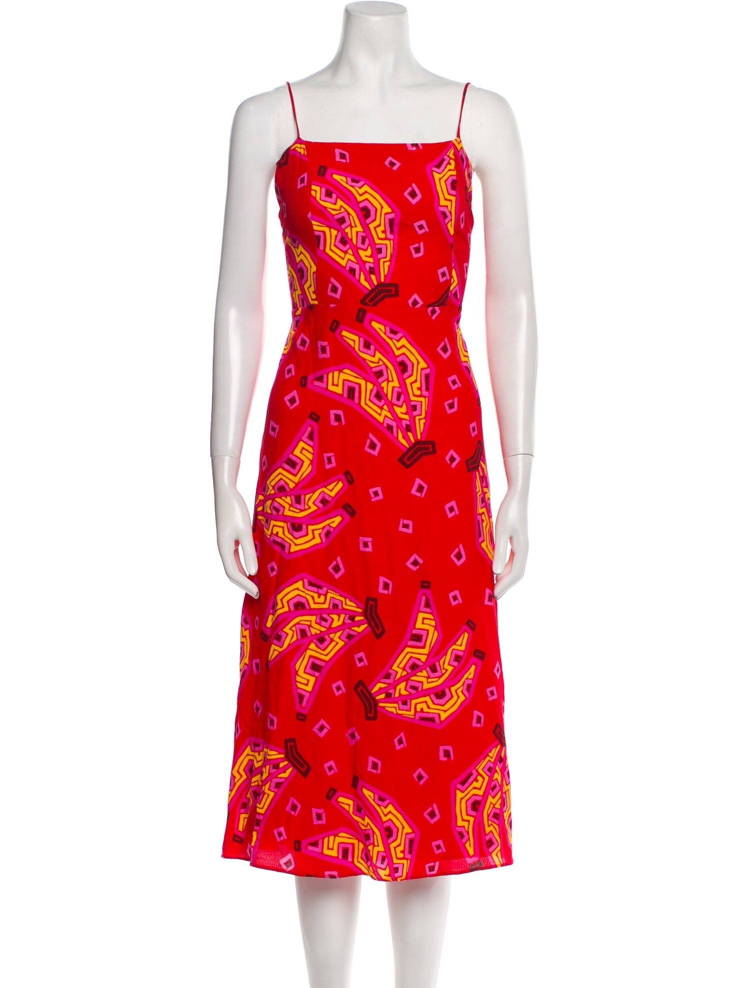 Farm Rio Paisley Print Midi Length Dress