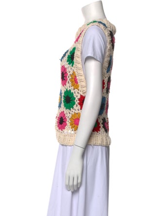 Farm Rio Patterned Crew Neck Sweater