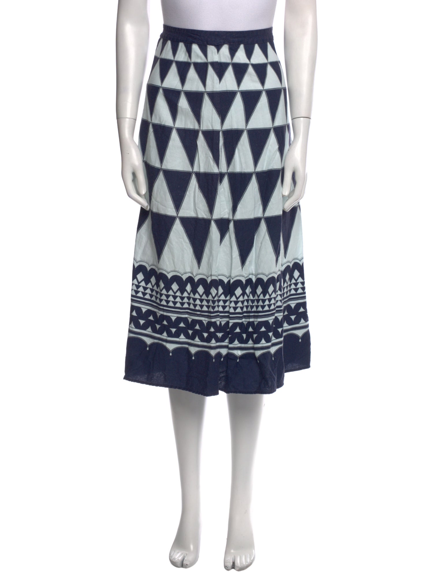 Farm Rio Linen Midi Length Skirt