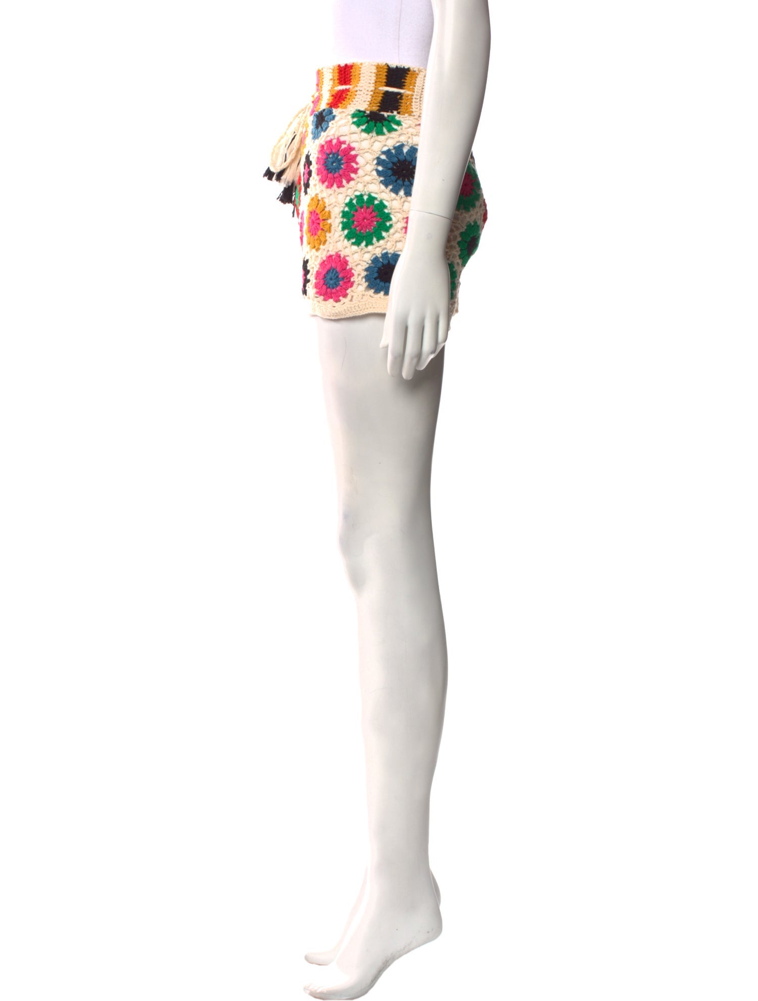 Farm Rio Lace Pattern Mini Shorts