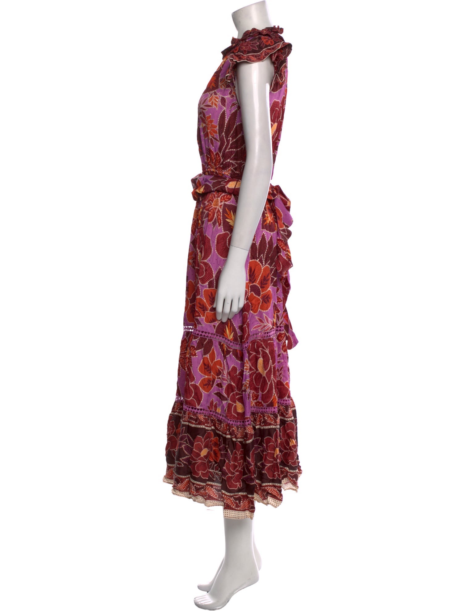 Farm Rio Floral Print Long Dress