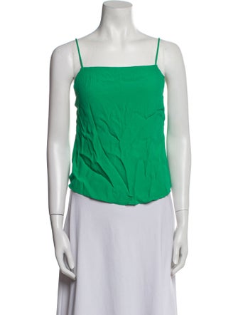 Farm Rio Square Neckline Sleeveless Crop Top