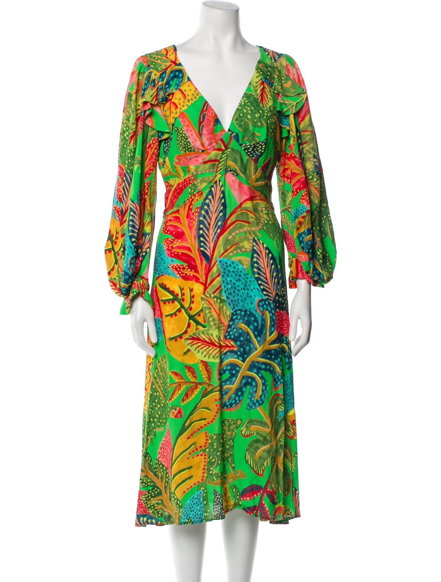 Farm Rio Printed Long Dress