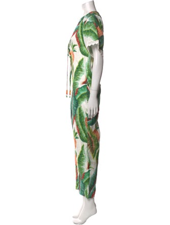 Farm Rio Linen Printed Jumpsuit