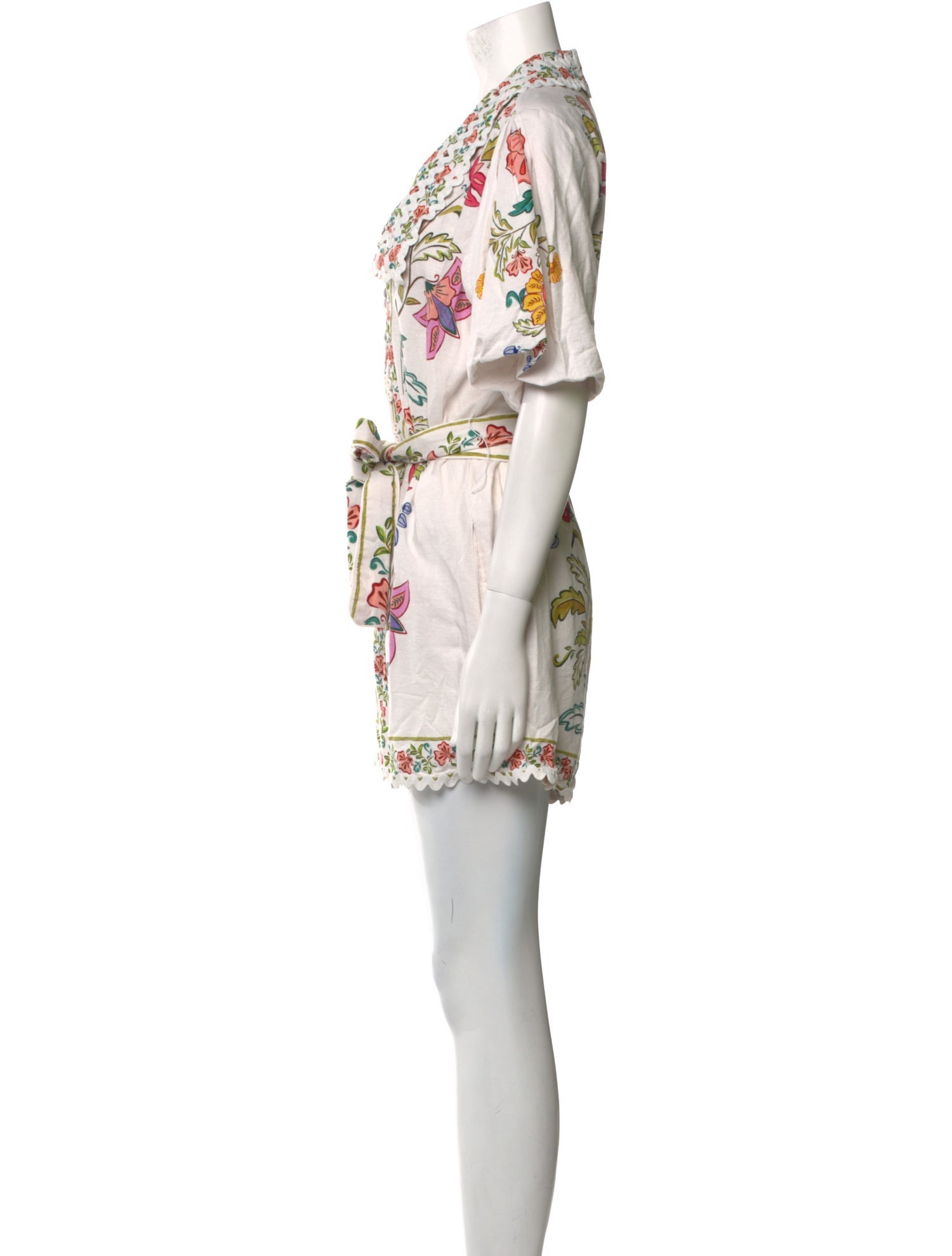 Farm Rio Linen Printed Romper