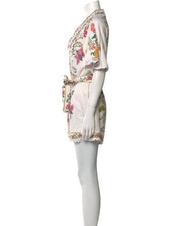 Farm Rio Linen Printed Romper