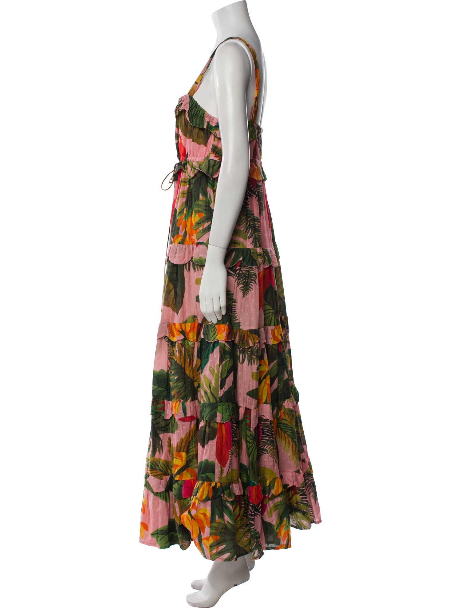 Farm Rio Floral Print Long Dress