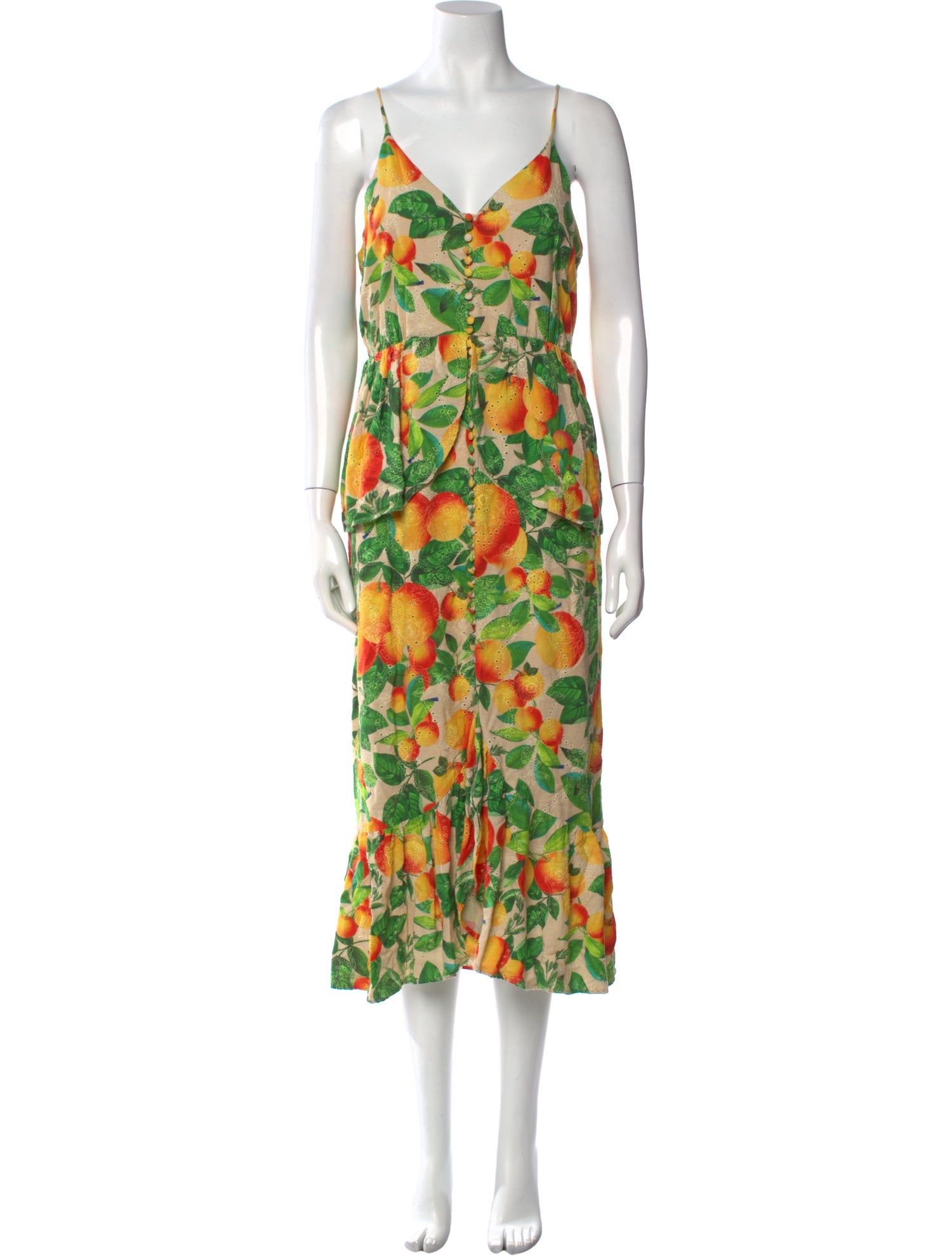 Farm Rio Floral Print Long Dress