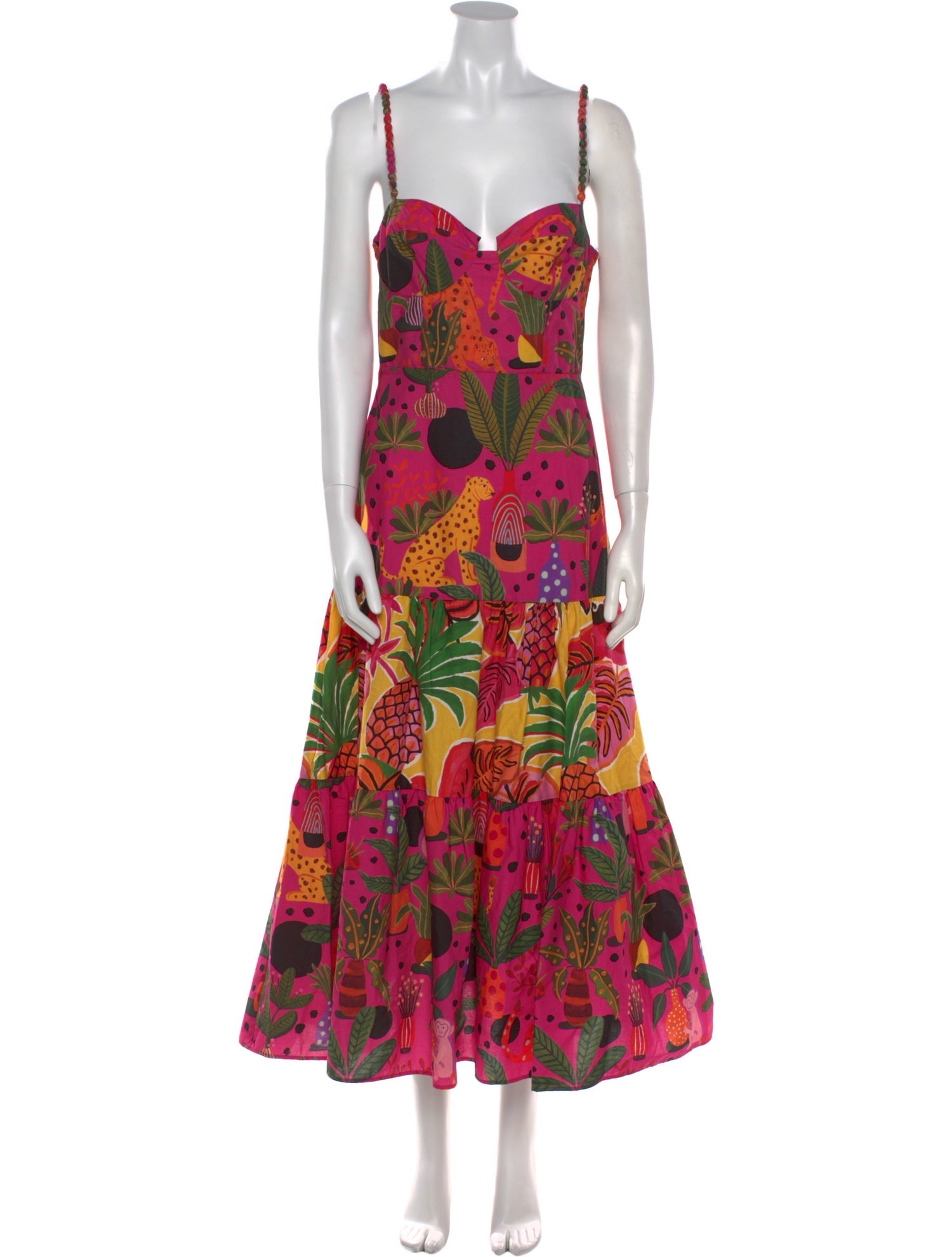 Farm Rio Floral Print Long Dress